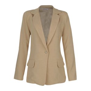 Blazer Boyfriend Alfaiataria  Areia