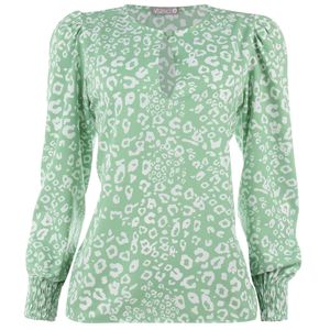 Blusa Manga Longa Lastex Onça Verde