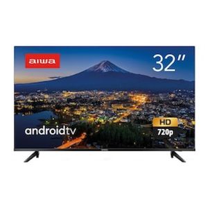 Smart TV 32" Aiwa HD AWS-TV-32-BL-02-A Android, Comando de Voz, Dolby Audio, HDR10, Borda Ultrafina