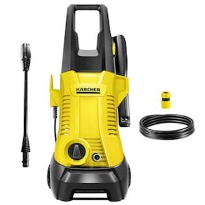 Lavadora de Alta Pressão Karcher K2 Plus 1740psi 1400W com Lança de Jato Leque e Mangueira de 3 Metros - Preta/Amarela