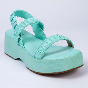 Papete Feminina Plataforma Comfy - Menta