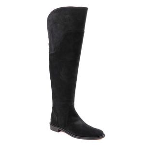 Bota Nobuck Capodarte Over The Knee Preto