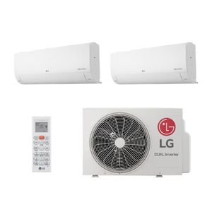 Ar Condicionado Bi Split Inverter LG Hi Wall Dual Voice + AI 16000 BTUs (9000+9000) Frio S32Q16UAGA0.EB2GAM1 - 220V