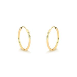 Brinco Argola de Ouro 18k Média