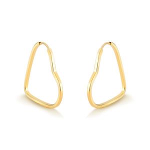 Brinco Argola Coração Médio em Ouro 18k