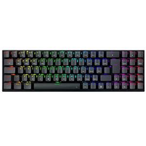 Teclado Gamer Mecanico Redragon RGB Zed Pro K627P-WNS-B PT BROWN Preto