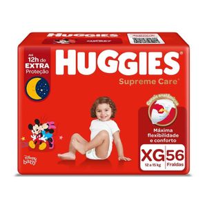 Fralda Huggies Supreme Care Hiper Xg Com 56 Unidades