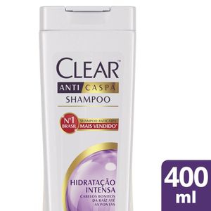 Shampoo Anticaspa Clear Hidratação Intensa Leve 400ml Pague 330ml