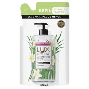 Sabonete Líquido Lux Botanicals Capim Limão 500ml - Refil