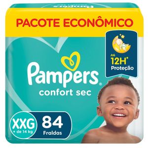 Fralda Pampers Confort Sec Max Xxg Com 84 Unidades