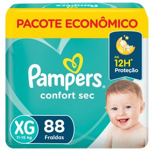 Fralda Pampers Confort Sec Max Xg Com 88 Unidades