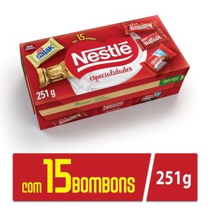 Bombons Chocolates Nestlé Especialidades Caixa 251g