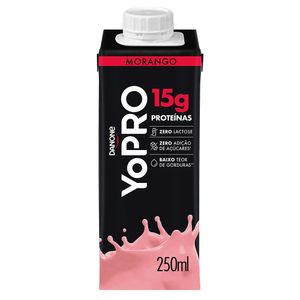 Yopro Bebida Láctea Uht Morango 15g De Proteínas 250ml