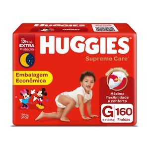 Fralda Huggies Supreme Care Ultra G 160 Unidades