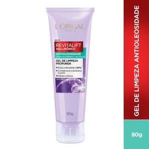 Gel De Limpeza Antioleosidade Loréal Paris Revitalift Hialurônico 80g