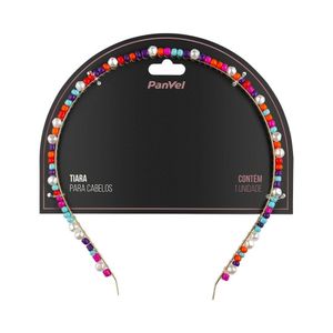 Tiara Para Cabelo Miçangas Coloridas Panvel Acessórios Coleção Dream