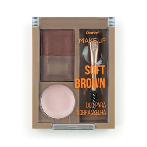 Paleta Para Sobrancelha Duo Soft Brown Panvel Make Up