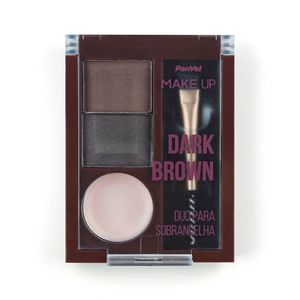 Paleta Para Sobrancelha Duo Dark Brown Panvel Make Up