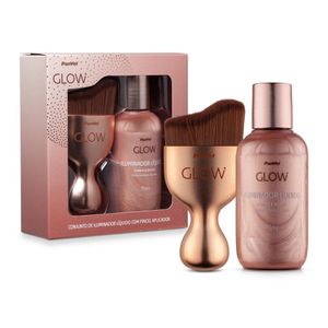 Conjunto Panvel Glow Com 1 Iluminador Corporal E 1 Pincel Aplicador