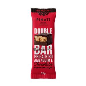 Barra Pinati Double Bar Brigadeiro Amendoim E Chocolate Meio Amargo 35g