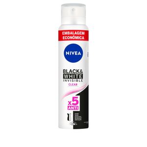 Desodorante Aerosol Nivea Invisible Blackwhite Clear Feminino Promocional 200ml
