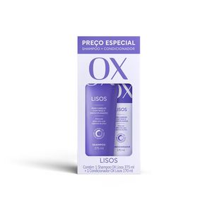 Kit Ox Liso Shampoo 375ml + Condicionador 170ml