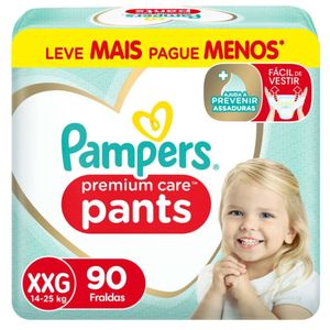 Fralda Pampers Pants Premium Care Jumbo Xxg 90 Unidades