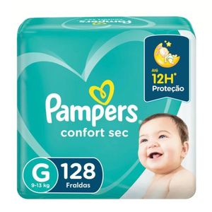 Fralda Pampers Confort Sec Jumbo G 128 Unidades