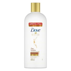 Shampoo Dove Óleo Nutrição 670ml Grátis 170ml