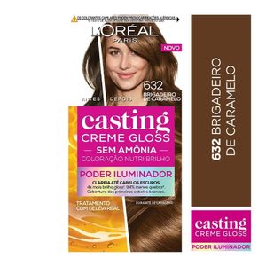 Tinta De Cabelo Casting Creme Gloss Poder Iluminador De Loréal Paris 632 Brigadeiro De Caramelo 2