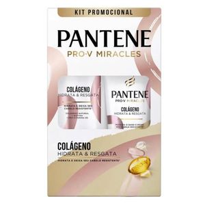 "Kit Pantene Pro-v Miracles Colágeno Hidrata & Resgata Shampoo 300 Ml + Condicionador 150 Ml"