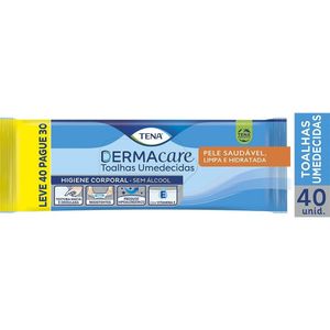 Toalhas Umedecidas Tena Slip Dermacare Leve 40 Pague 30