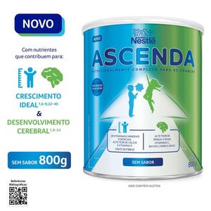 Suplemento Alimentar Ascenda Sem Sabor 800g