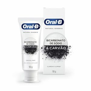 Creme Dental Oral-b Natural Essence Com Bicarbonato De Sodio E Carvao 90g