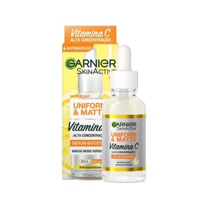 """Sérum Facial Antimarcas Garnier Uniform & Matte Vitamina C 30ml"""