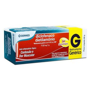 Diclofenaco Dietilamônio 11,6mg Gel 60g Germed Genérico