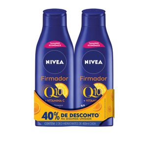 Kit Creme Hidratante Corporal Nivea Firmador Q10 + Vitamina C 2 Unidades De 400ml Cada