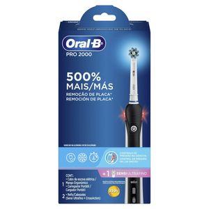 Escova Dental Eletrica Oral-b Pro 2000 220v + Refil Sensi Ultrafno