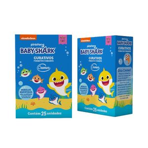 Curativo Cremer Baby Shark Com 25 Unidades