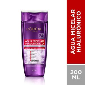 Água Micelar Loréal Paris Hialurônico 200ml