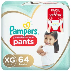 Fralda Pampers Pants Premium Care Xg Com 64 Unidades