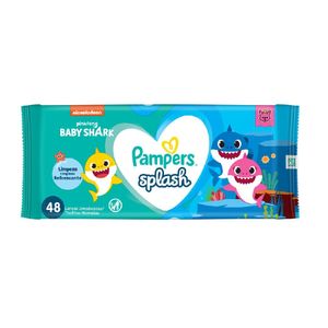 Lenço Umedecido Pampers Splash Com 48 Unidades