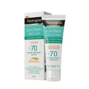 Protetor Solar Facial Neutrogena Sun Fresh Derm Care Pele Clara Fps 70 40g