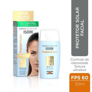 Protetor Solar Facial Isdin Fusion Water Fps 60 Sem Cor 50ml