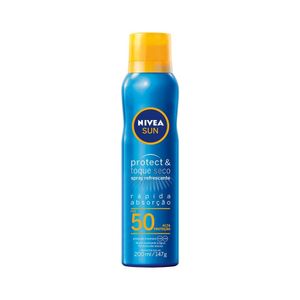 "Protetor Solar Nivea Sun Spray Protect & Toque Seco Fps 50 200ml"