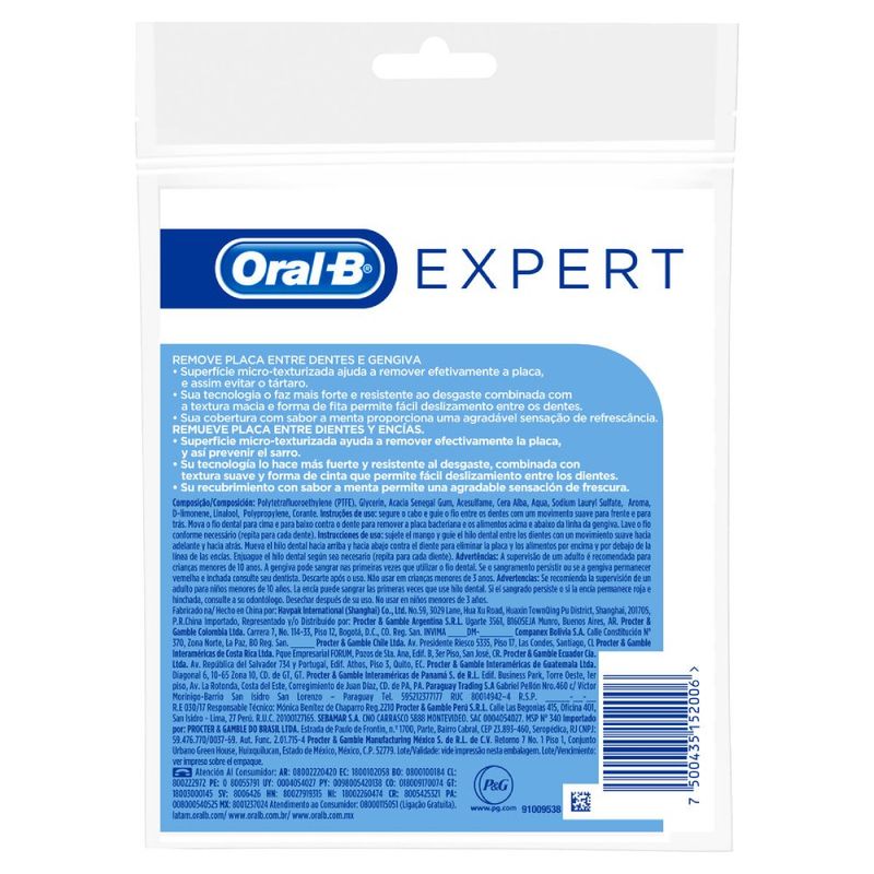 Fio Dental Oralb Expert Floss Picks 45 Unidades Shopping do Sicredi