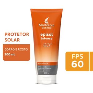 Protetor Solar Episol Intense Corpo E Rosto Fps 60 200ml