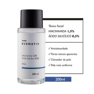 Tônico Niacinamida 1,5% + Ácido Salicílico 0,5% Panvel Dermativ 200ml