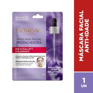 Máscara Facial Anti-idade Preenchedora Loréal Paris Revitalift Hialurônico 30g