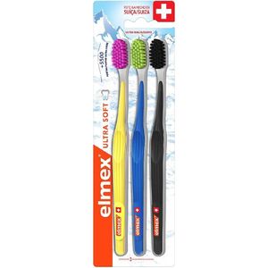 Kit Escova De Dente Elmex Ultra Soft 3 Unidades